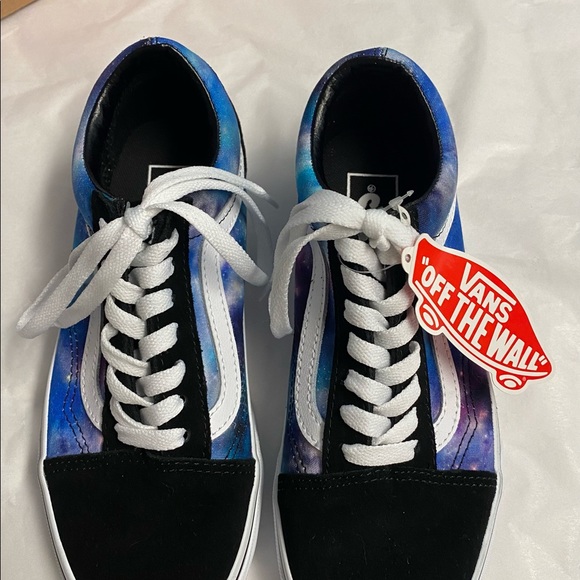 NEW VANS Old Skool/School Galaxy Stars Blue & Black size 6W 4.5M 🌌💫 - Picture 2 of 9